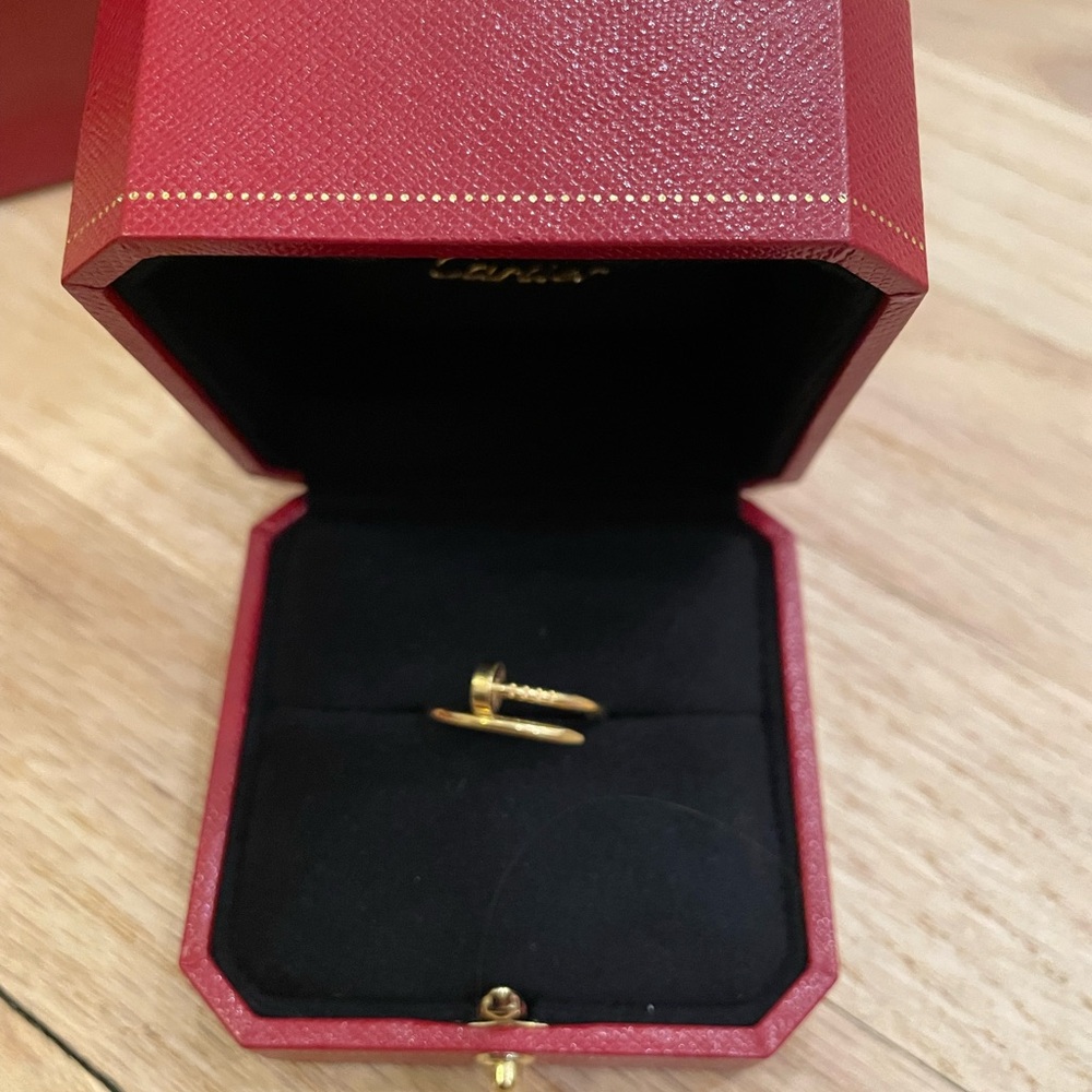 Cartier Juste Un Clou Small Gold Ring Size 55